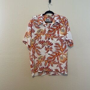 Avanti Silk‎ Hawaiian Shirt Size Small